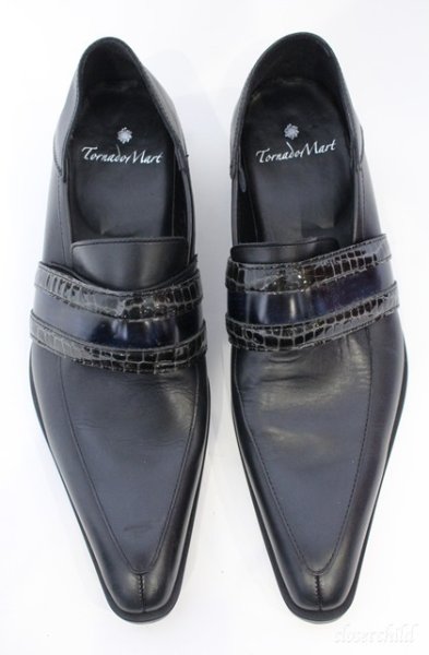 画像2: TORNADO MART / ガウスバンドローファーシューズ S ネイビー O-25-09-08-057-TO-sho-YM-ZT-S008 (2)