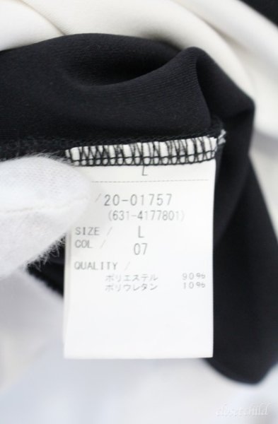 画像3: TORNADO MART / バイカラーアシメZIPフーディ パーカー L ブラックｘホワイト O-25-09-08-009-TO-to-YM-ZT385 (3)