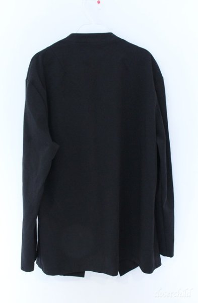 画像2: TORNADO MART / オーバーノーカラーカーディガン LL ブラック O-25-09-08-010-TO-to-YM-ZT385 (2)