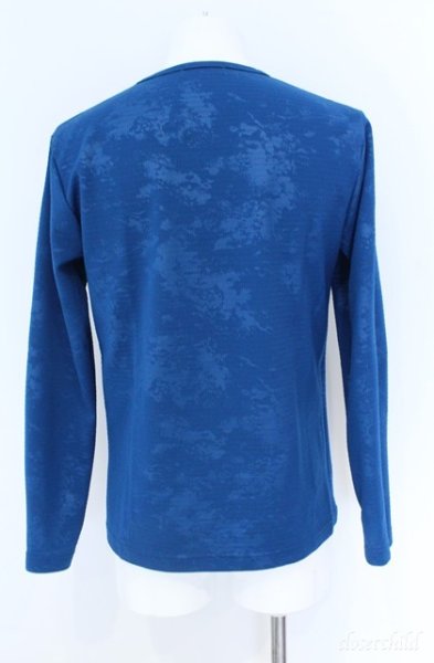 画像3: Zero by TORNADO MART / エンボスワッフル長袖カットソー L ブルー O-25-09-08-001-Ze-to-YM-ZT382 (3)