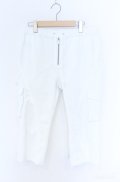 TORNADO MART / クロップドイージーカーゴパンツ L ホワイト O-25-09-08-012-TO-pa-YM-ZT364
