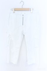 TORNADO MART / クロップドイージーカーゴパンツ L ホワイト O-25-09-08-012-TO-pa-YM-OS