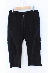 TORNADO MART / クロップドイージーカーゴパンツ L ブラック O-25-09-08-015-TO-pa-YM-ZT330