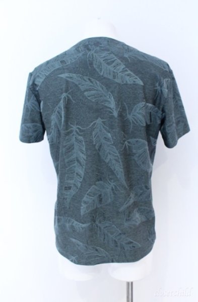 画像2: TORNADO MART / リーフジャカードボンディングTシャツ LL グリーン O-25-09-08-002-TO-ts-YM-ZT384 (2)