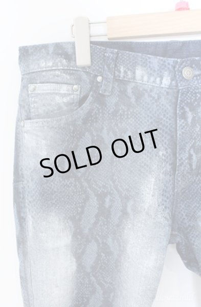 画像2: TORNADO MART / フルークホワイトパイソンスキニーデニムパンツ LL インディゴ O-25-09-08-019-TO-pa-YM-OS (2)