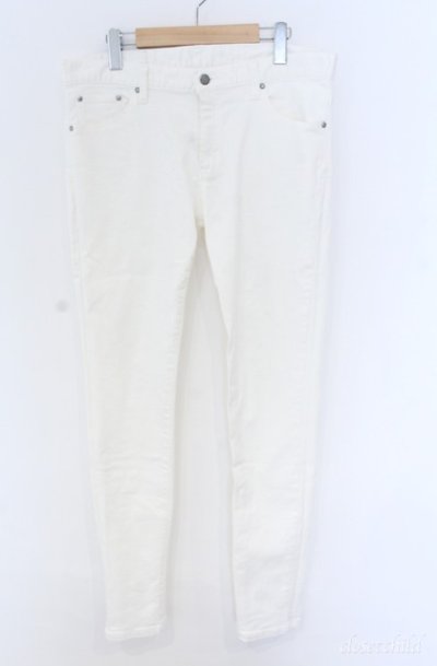 画像1: TORNADO MART / ホワイトシェービングシューカットデニムパンツ XXL ホワイト O-25-09-08-022-TO-pa-YM-OS