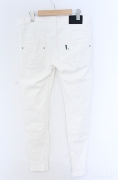画像3: TORNADO MART / ホワイトシェービングシューカットデニムパンツ XXL ホワイト O-25-09-08-022-TO-pa-YM-ZT330 (3)