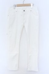 TORNADO MART / ホワイトシェービングシューカットデニムパンツ LL ホワイト O-25-09-08-023-TO-pa-YM-OS