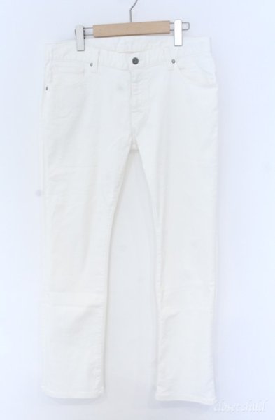 画像1: TORNADO MART / ホワイトシェービングシューカットデニムパンツ LL ホワイト O-25-09-08-023-TO-pa-YM-ZT330 (1)