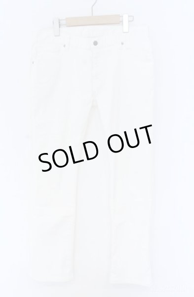 画像1: TORNADO MART / ホワイトシェービングシューカットデニムパンツ LL ホワイト O-25-09-08-023-TO-pa-YM-ZT330 (1)