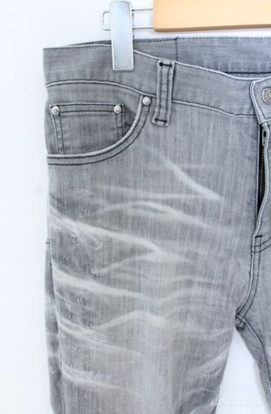 画像2: TORNADO MART / オーシャンパールスキニーデニムパンツ LL グレー O-25-09-08-025-TO-pa-YM-ZT330 (2)