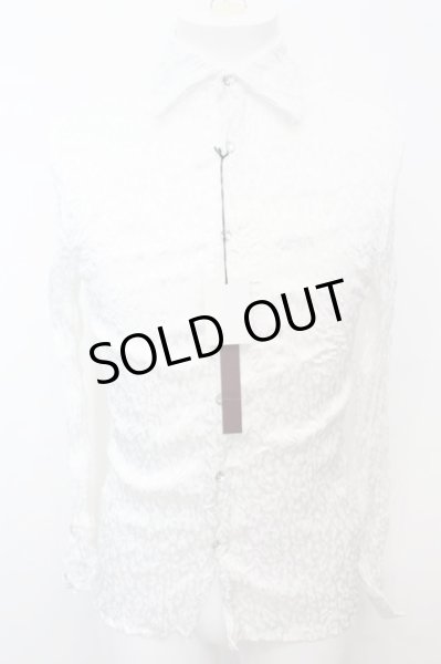 画像1: SEANA / グリッターレオパードクインクルシャツ L ホワイト O-25-09-16-001-SE-sh-YM-ZT150 (1)