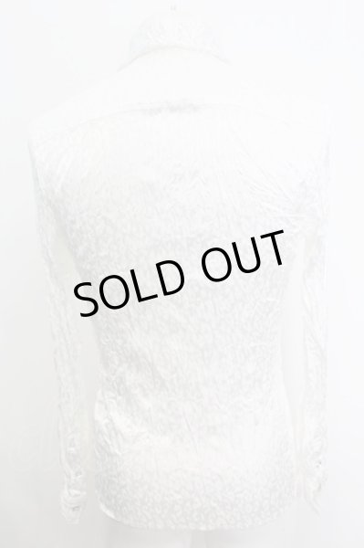 画像2: SEANA / グリッターレオパードクインクルシャツ L ホワイト O-25-09-16-005-SE-sh-YM-OS (2)