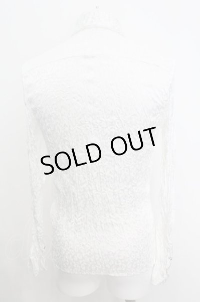 画像2: SEANA / グリッターレオパードクインクルシャツ L ホワイト O-25-09-16-006-SE-sh-YM-OS (2)