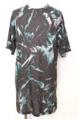 画像1: NO ID. BLACK / アイスバーグプリントロングBIG Tシャツ ONE グリーンｘブラック O-25-09-16-047-NO-ts-YM-OS (1)