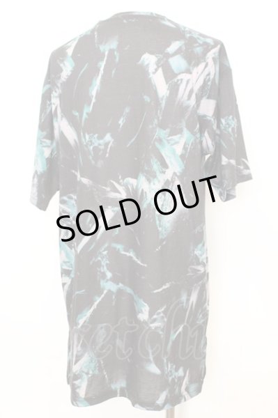 画像3: NO ID. BLACK / アイスバーグプリントロングBIG Tシャツ ONE グリーンｘブラック O-25-09-16-047-NO-ts-YM-ZT151 (3)