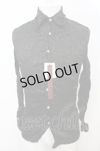 画像1: SEANA / グリッターレオパードクインクルシャツ L ブラック O-25-09-16-008-SE-sh-YM-OS (1)