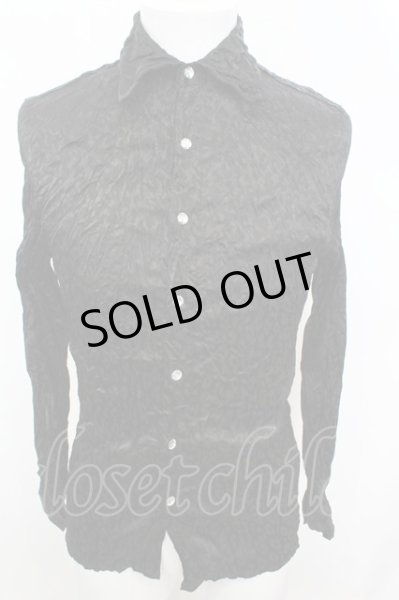 画像1: SEANA / グリッターレオパードクインクルシャツ L ブラック O-25-09-16-011-SE-sh-YM-OS (1)