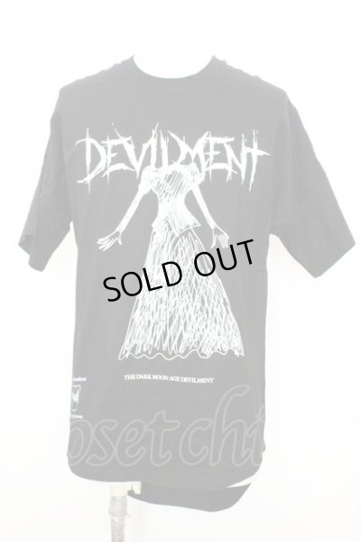 画像1: Moonage Devilment / THE DARK MOON Tシャツ F ブラック O-25-09-16-015-Mo-ts-YM-OS