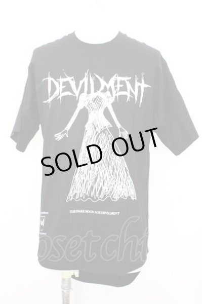 画像1: Moonage Devilment / THE DARK MOON Tシャツ F ブラック O-25-09-16-015-Mo-ts-YM-OS (1)