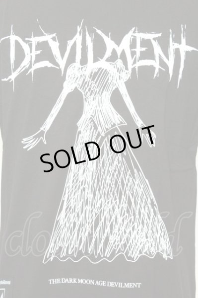 画像2: Moonage Devilment / THE DARK MOON Tシャツ F ブラック O-25-09-16-015-Mo-ts-YM-OS (2)