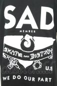 画像2: Moonage Devilment / ×THRASHER 「SAD」 BIG Tシャツ F ブラック O-25-09-16-016-Mo-ts-YM-OS (2)