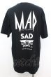 画像3: Moonage Devilment / ×THRASHER 「SAD」 BIG Tシャツ F ブラック O-25-09-16-016-Mo-ts-YM-ZT0919X (3)