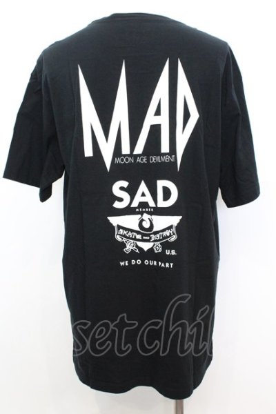 画像3: Moonage Devilment / ×THRASHER 「SAD」 BIG Tシャツ F ブラック O-25-09-16-016-Mo-ts-YM-OS