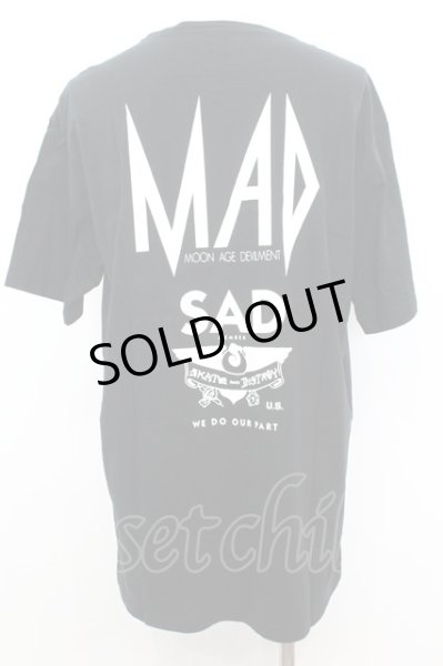 画像3: Moonage Devilment / ×THRASHER 「SAD」 BIG Tシャツ F ブラック O-25-09-16-016-Mo-ts-YM-ZT0919X (3)