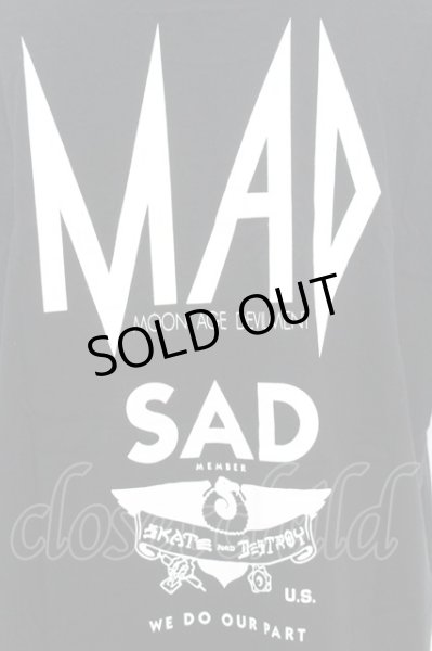 画像4: Moonage Devilment / ×THRASHER 「SAD」 BIG Tシャツ F ブラック O-25-09-16-016-Mo-ts-YM-ZT0919X (4)