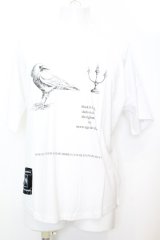 Moonage Devilment / black in black Tシャツ F ホワイト O-25-09-16-017-Mo-ts-YM-OS