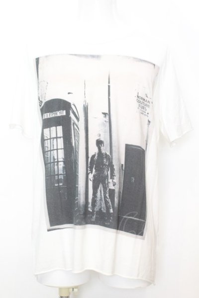 画像1: Moonage Devilment / DAVID BOWIE Tシャツ 44 ホワイト O-25-09-16-019-Mo-ts-YM-OS