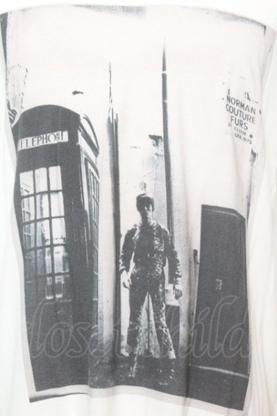 画像2: Moonage Devilment / DAVID BOWIE Tシャツ 44 ホワイト O-25-09-16-019-Mo-ts-YM-ZT166 (2)