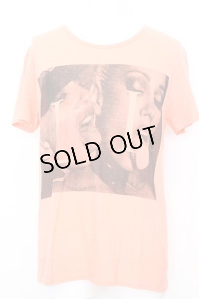 画像1: Moonage Devilment / L I フェイスTシャツ 46 ピンク O-25-09-16-020-Mo-ts-YM-ZT166 (1)