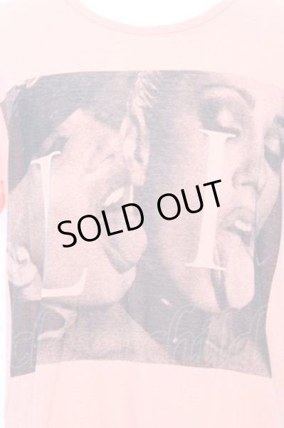 画像2: Moonage Devilment / L I フェイスTシャツ 46 ピンク O-25-09-16-020-Mo-ts-YM-ZT166 (2)