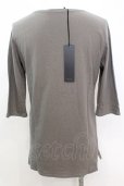 画像3: Moonage Devilment / ボタンネック五分袖Tシャツ 48 アスファルト O-25-09-16-021-Mo-ts-YM-OS (3)