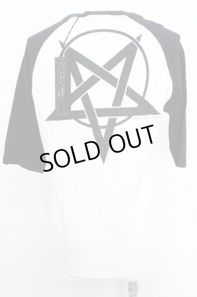 画像3: Moonage Devilment / ラグランカットソー 46 ホワイトｘブラック O-25-09-16-023-Mo-ts-YM-ZT0919X (3)