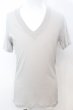 画像1: MENTAL / コットンVネックTシャツ 46 ライトグレー O-25-09-16-025-ME-ts-YM-ZT166 (1)