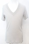 画像1: MENTAL / コットンVネックTシャツ 46 ライトグレー O-25-09-16-025-ME-ts-YM-OS (1)