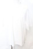 画像1: Moonage Devilment / コットンZIPオーバー Tシャツ 46 ホワイト O-25-09-16-026-Mo-ts-YM-OS (1)