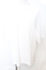 Moonage Devilment / コットンZIPオーバー Tシャツ 46 ホワイト O-25-09-16-026-Mo-ts-YM-OS
