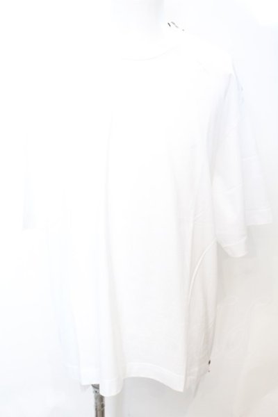 画像1: Moonage Devilment / コットンZIPオーバー Tシャツ 46 ホワイト O-25-09-16-026-Mo-ts-YM-OS