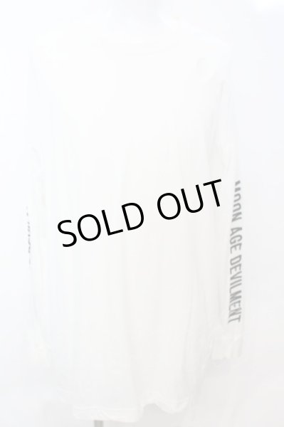 画像1: Moonage Devilment / Embroidery Over L/Sカットソー 46 ホワイト O-25-09-16-027-Mo-ts-YM-OS (1)