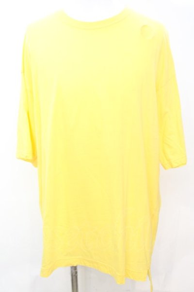 画像1: Moonage Devilment / Embroidery Over Tシャツ 46 イエロー O-25-09-16-028-Mo-ts-YM-OS