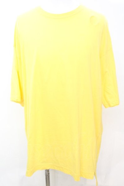画像1: Moonage Devilment / Embroidery Over Tシャツ 46 イエロー O-25-09-16-028-Mo-ts-YM-ZT166 (1)