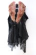 画像1: TT(Shohei Takamiya） / FUR VEST  ブラックｘピンク O-25-10-20-001-TT-ja-YM-OS (1)