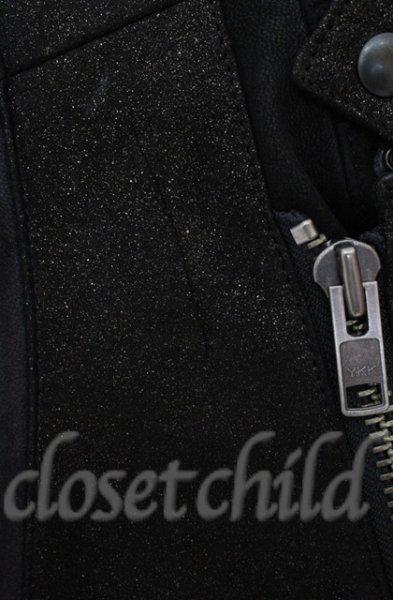 画像8: IFSIXWASNINE / RIDERS/M シープレザーライダースジャケット【【メンズ1】】 1 グリッターブラック O-25-10-20-008-IF-ou-YM-OS (8)