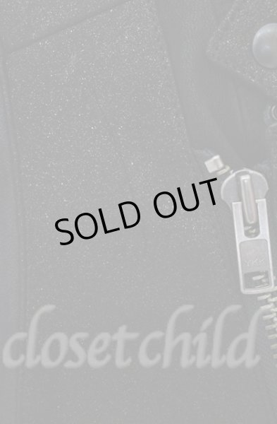 画像8: IFSIXWASNINE / RIDERS/M シープレザーライダースジャケット【【メンズ1】】 1 グリッターブラック O-25-10-20-008-IF-ou-YM-ZTML004 (8)