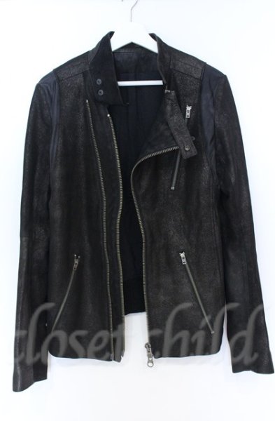 画像11: IFSIXWASNINE / RIDERS/M シープレザーライダースジャケット【【メンズ1】】 1 グリッターブラック O-25-10-20-008-IF-ou-YM-OS (11)