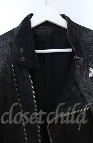 画像12: IFSIXWASNINE / RIDERS/M シープレザーライダースジャケット【【メンズ1】】 1 グリッターブラック O-25-10-20-008-IF-ou-YM-OS (12)